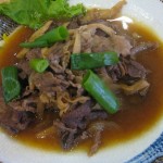 牛肉とエリンギの甘辛煮