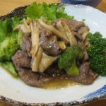 牛肉とブロッコリーの炒め物