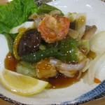 白身魚と海老の南蛮あんかけ