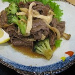 牛肉のブロッコリー炒め