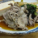 肉豆腐定食　甘辛